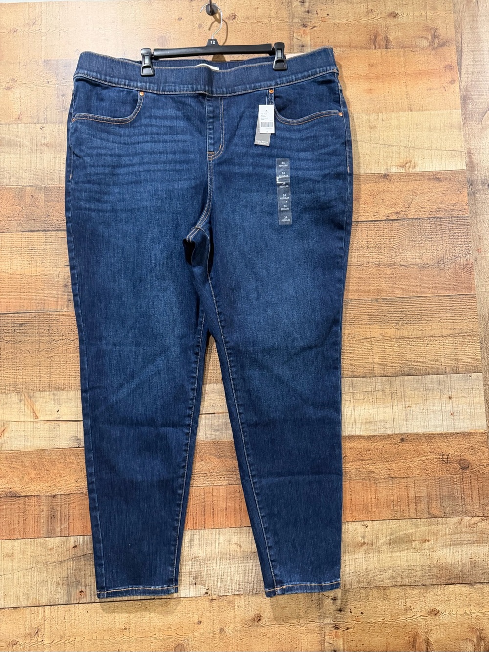 New With Tags Lane Bryant High Rise Dark Blue Pull-on Jeggings Size 24